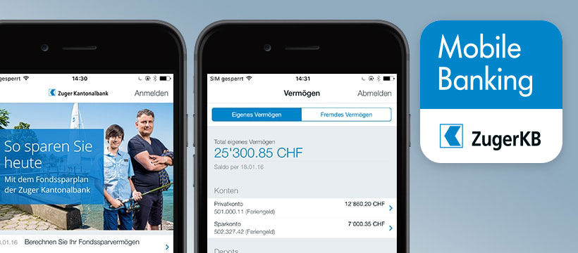 Mobile Banking - Zuger Kantonalbank