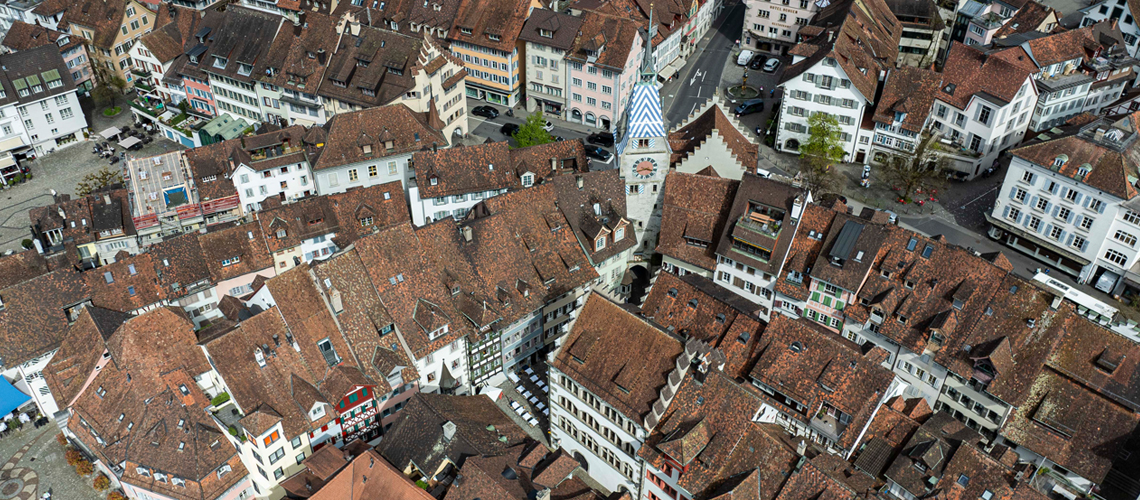 Luftaufnahme Stadt Zug