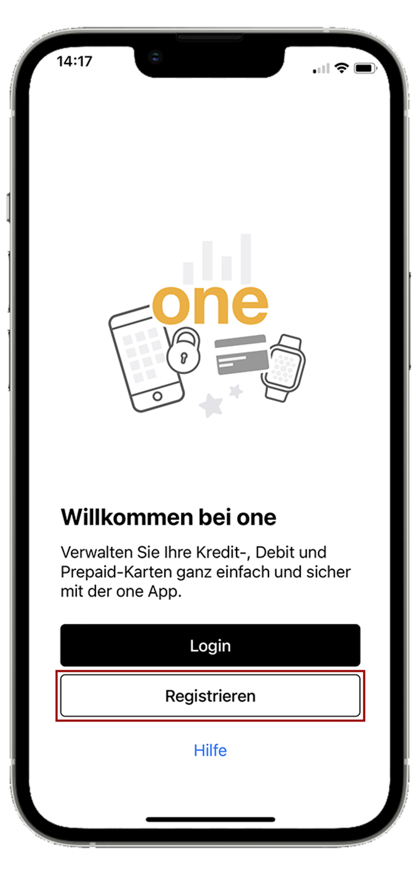 one App registrieren